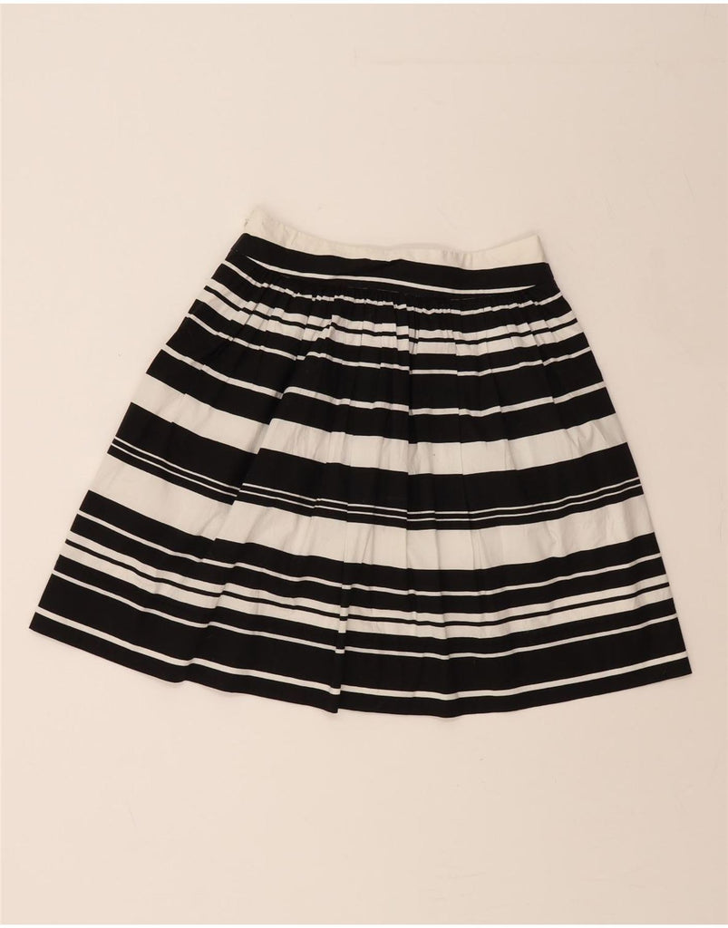 BANANA REPUBLIC Womens A-Line Skirt US 0 XS W28  Black Striped Cotton Vintage Banana Republic and Second-Hand Banana Republic from Messina Hembry 