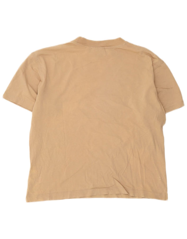 Puma Mens Loose Fit Graphic T-Shirt Top XS Beige Cotton