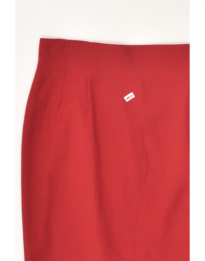 MAX MARA Womens 3 Button 2 Piece Skirt Set UK 14 Medium W30 Red New Wool | Vintage Max Mara | Thrift | Second-Hand Max Mara | Used Clothing | Messina Hembry 