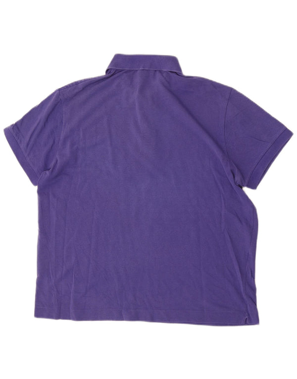 Lacoste Mens Polo Shirt Size 5 Large Purple Cotton
