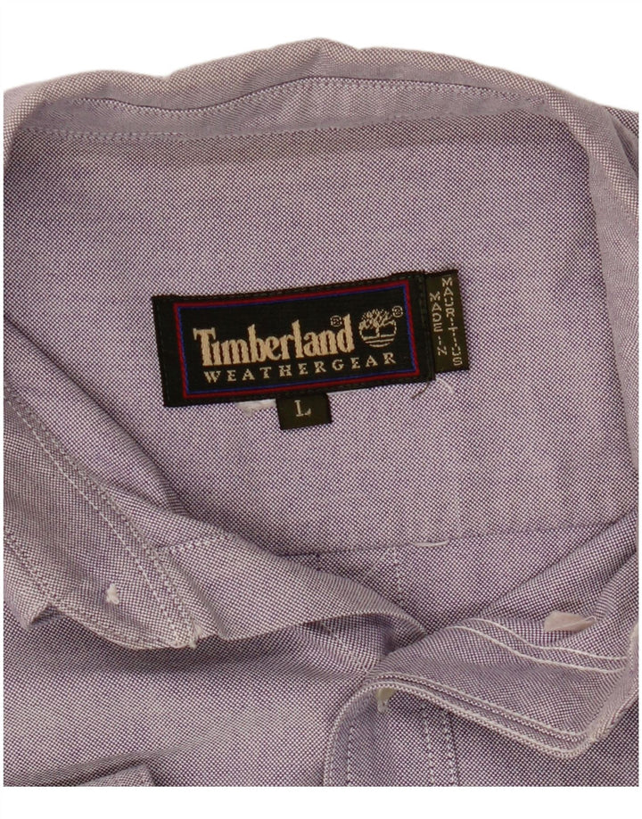 Timberland Mens Weathergear Shirt Large Purple