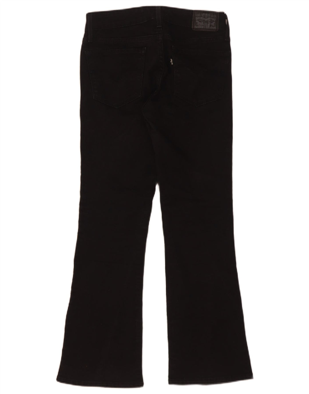 Levi's Womens 715 Bootcut Jeans W25 L27 Black Cotton