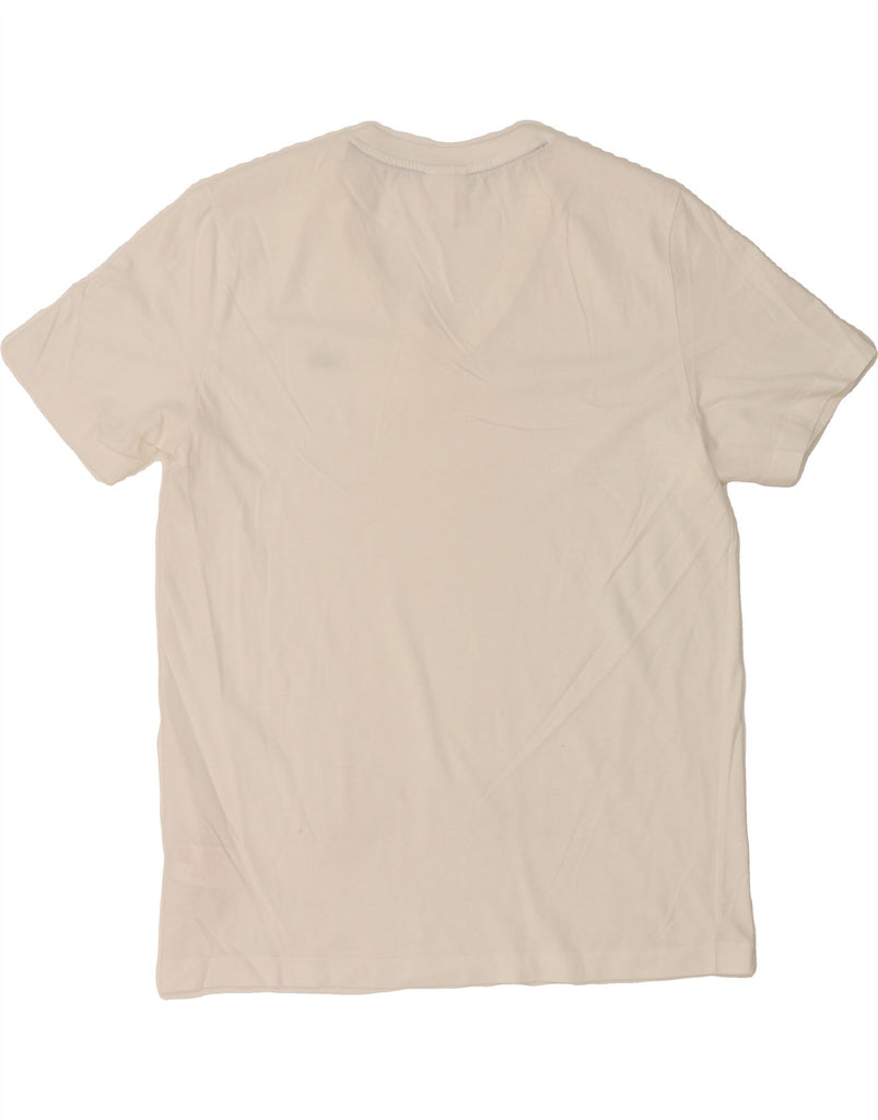 LACOSTE Boys T-Shirt Top 15-16 Years Large White Cotton Vintage Lacoste and Second-Hand Lacoste from Messina Hembry 