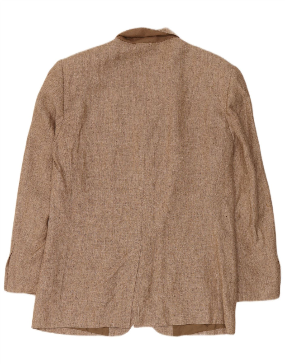 Byblos Mens 3 Button Blazer Jacket UK 38 Medium Beige Linen