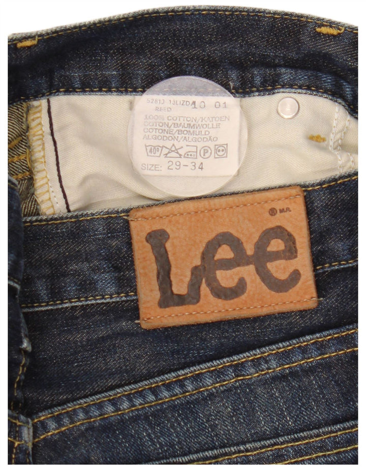 Lee Womens REED Bootcut Jeans W29 L34 Navy Blue Cotton