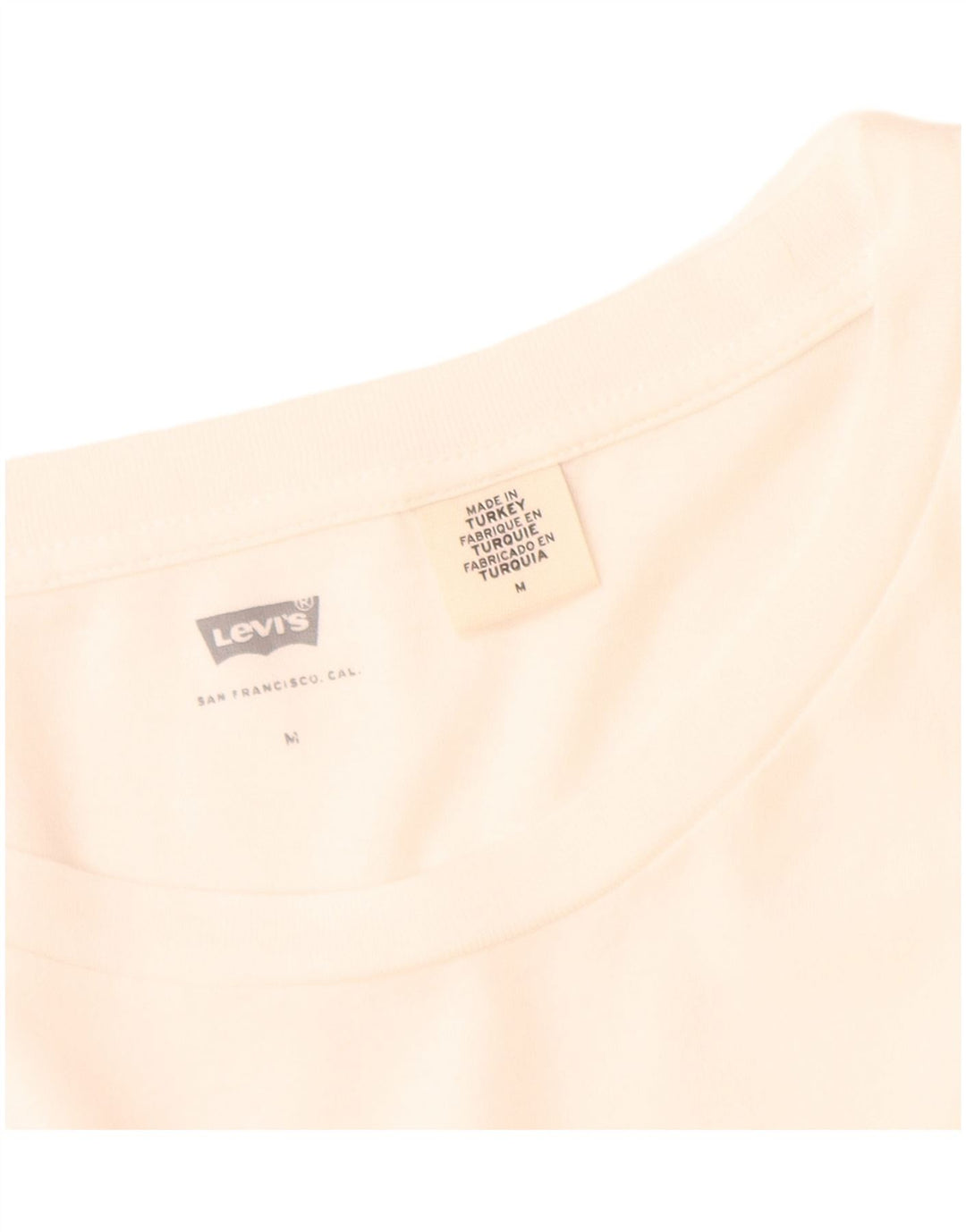 Levi's Womens Graphic T-Shirt Top UK 14 Medium White