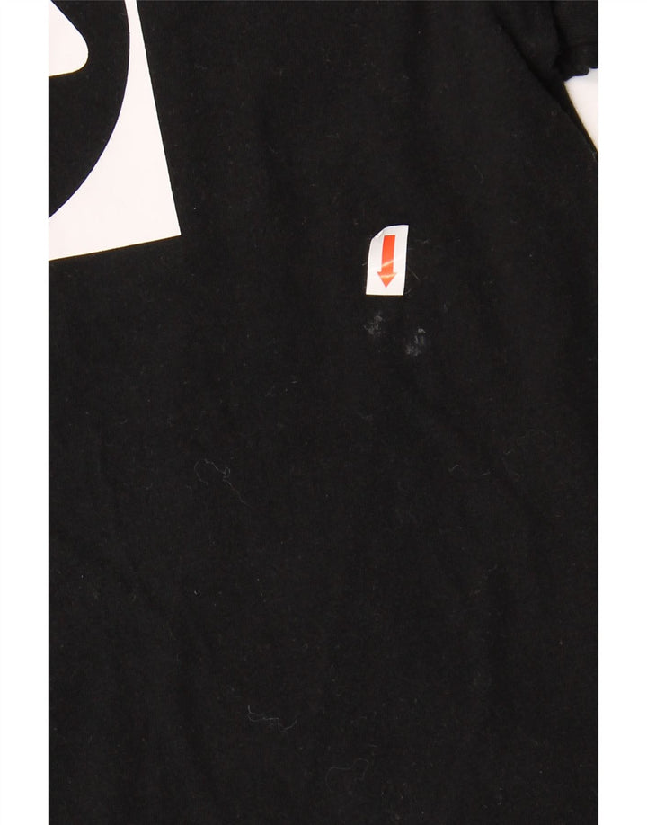 FILA Mens Graphic Top Long Sleeve Medium Black Cotton