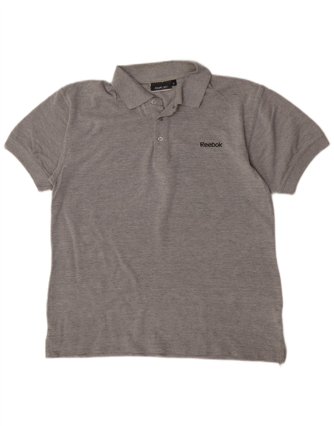 Reebok Mens Polo Shirt Medium Grey Cotton