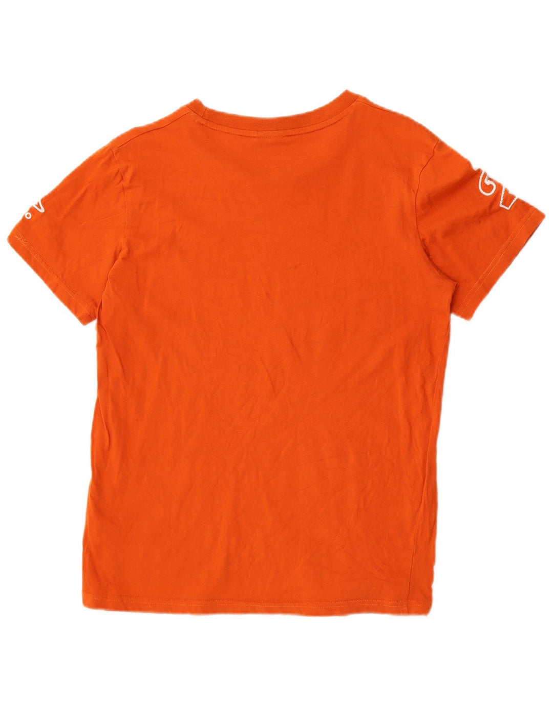 Umbro Mens Graphic T-Shirt Top Medium Orange Cotton