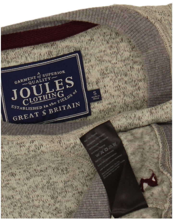 Joules Mens Boat Neck Jumper Sweater Small Grey Flecked Polyester