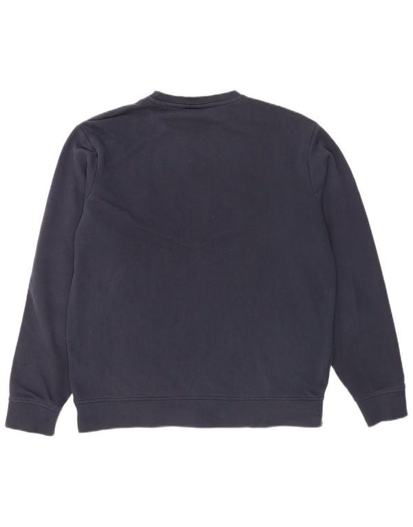Ellesse Mens Sweatshirt Jumper Medium Navy Blue Colourblock Cotton