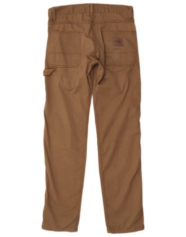 CARHARTT Mens Straight Cargo Trousers W29 L32 Khaki Polyester