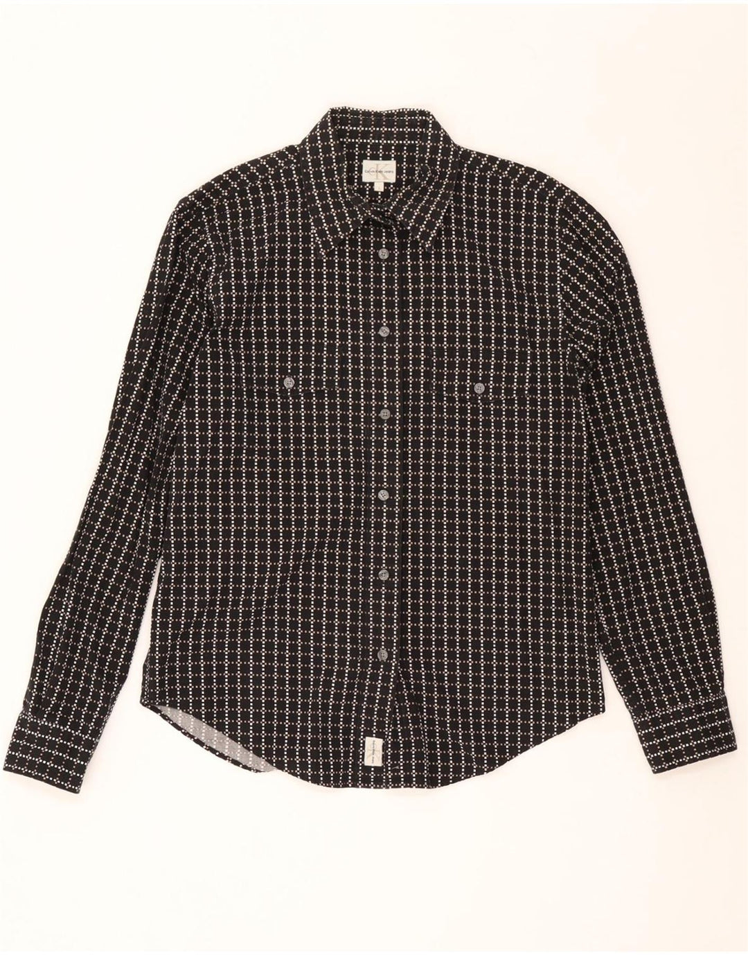 Calvin Klein Jeans Mens Shirt Large Black Geometric