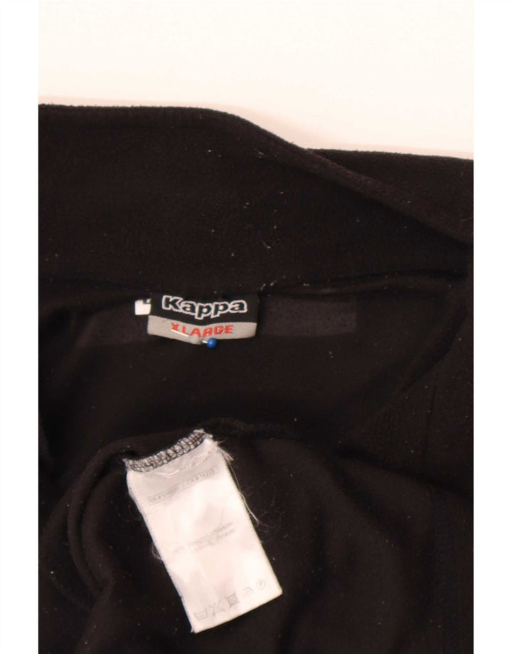 Kappa Mens Fleece Jacket UK 42 XL Black Polyester