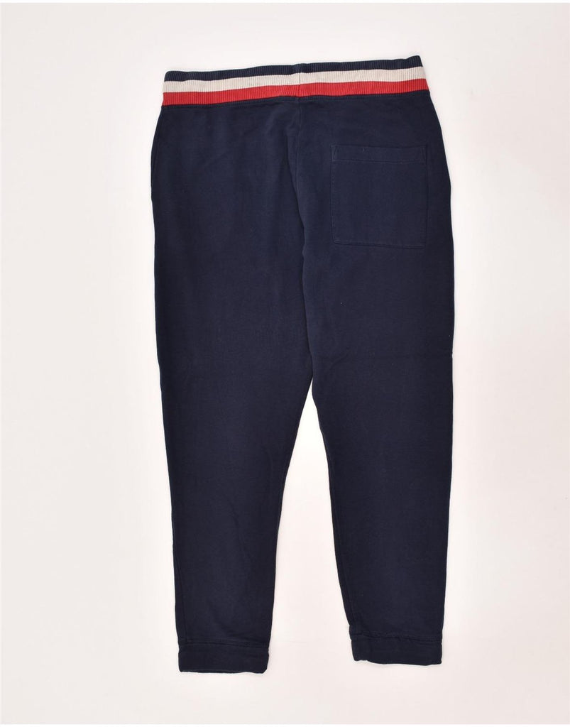 TOMMY HILFIGER Mens Tracksuit Trousers Joggers Large Navy Blue Polyester | Vintage Tommy Hilfiger | Thrift | Second-Hand Tommy Hilfiger | Used Clothing | Messina Hembry 