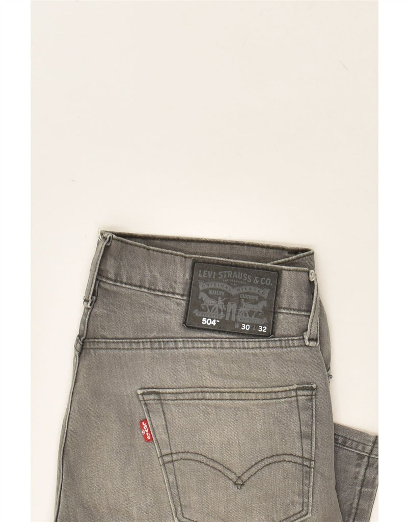 LEVI'S Mens 504 Straight Jeans W30 L32  Grey | Vintage Levi's | Thrift | Second-Hand Levi's | Used Clothing | Messina Hembry 