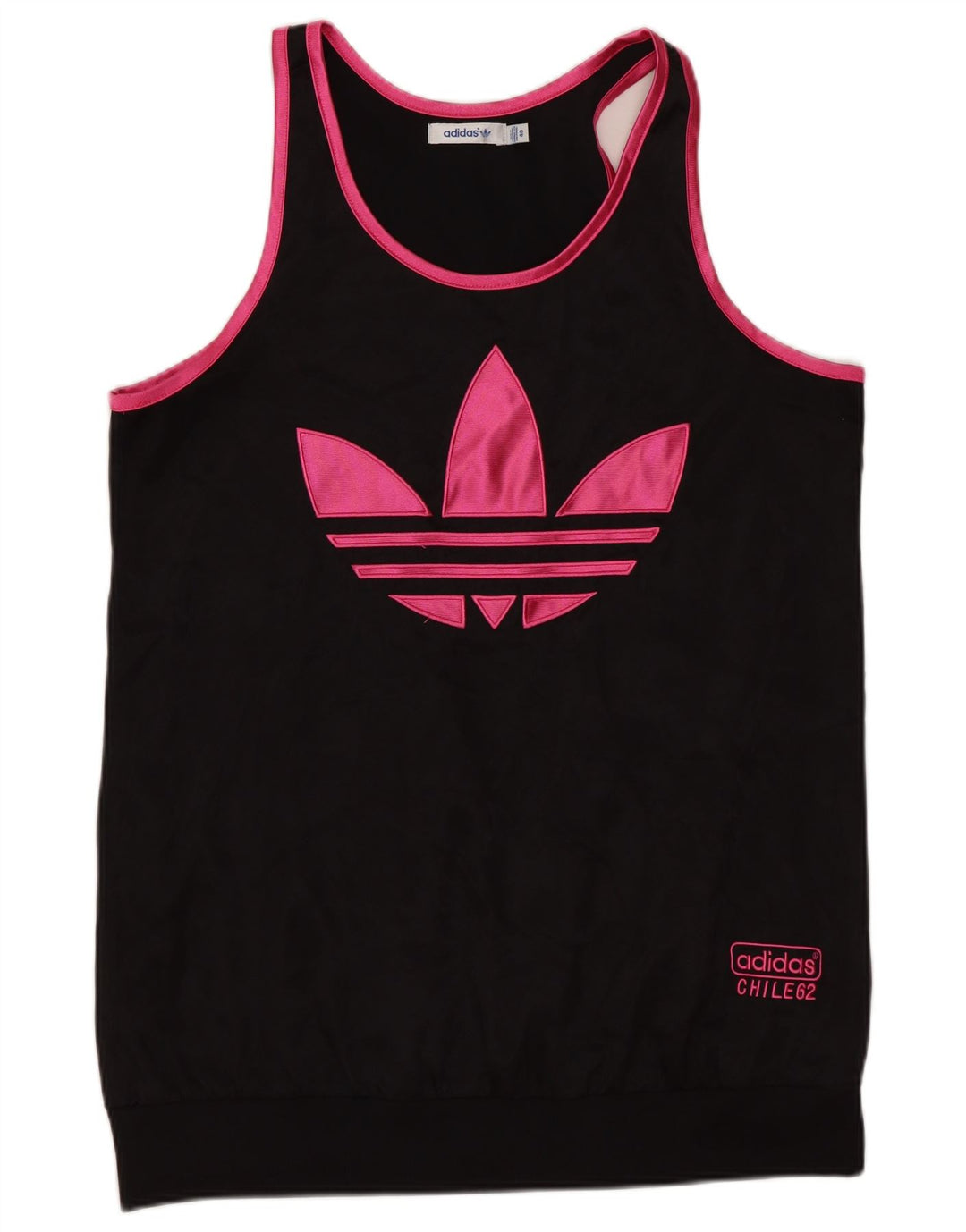 Adidas Womens Graphic Vest Top EU 40 Medium Black Polyester