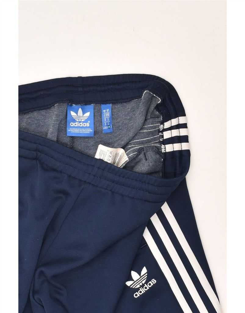 ADIDAS Mens Tracksuit Trousers Joggers Medium Navy Blue Polyester | Vintage Adidas | Thrift | Second-Hand Adidas | Used Clothing | Messina Hembry 