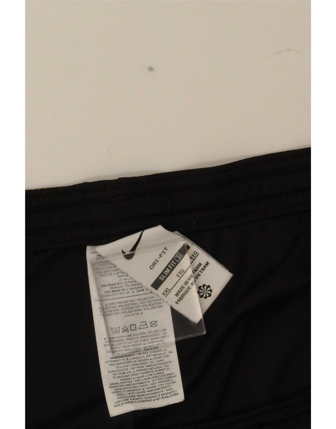 Nike Mens Dri Fit Slim Sport Shorts 2XL Black Colourblock Polyester