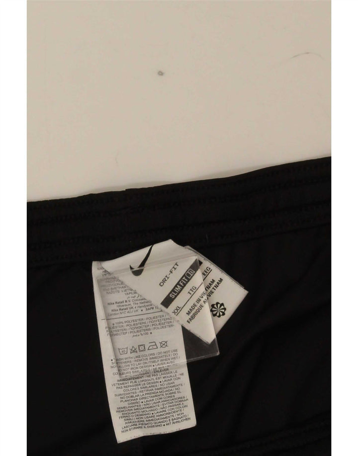 Nike Mens Dri Fit Slim Sport Shorts 2XL Black Colourblock Polyester