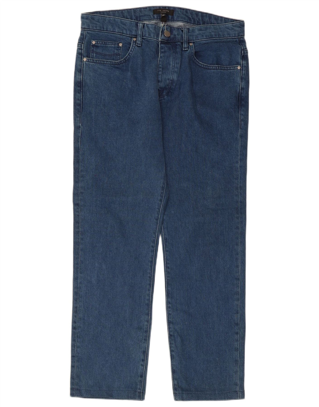 Ted Baker Mens Straight Jeans W32 L27 Blue Lyocell