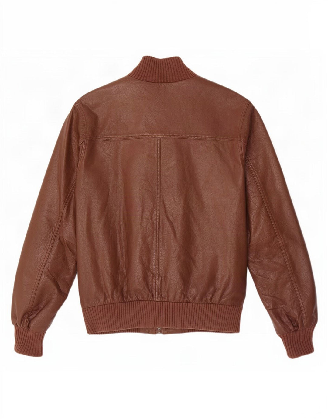 Timberland Mens Bomber Leather Jacket UK 38 Medium Brown