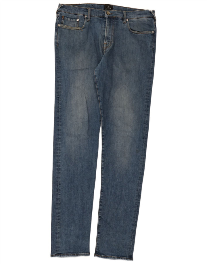 Paul Smith Mens Slim Jeans W34 L33 Blue Cotton