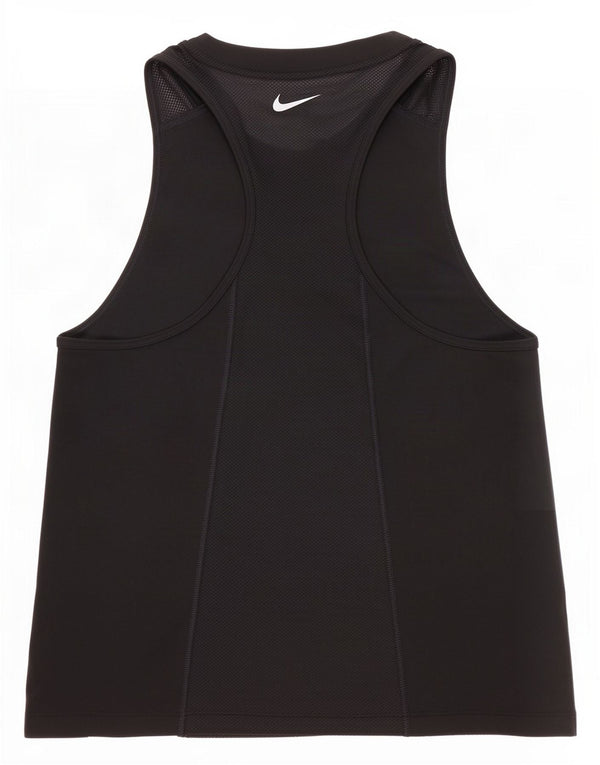 Nike Womens Dri Fit Vest Top UK 10 Small Black Polyester