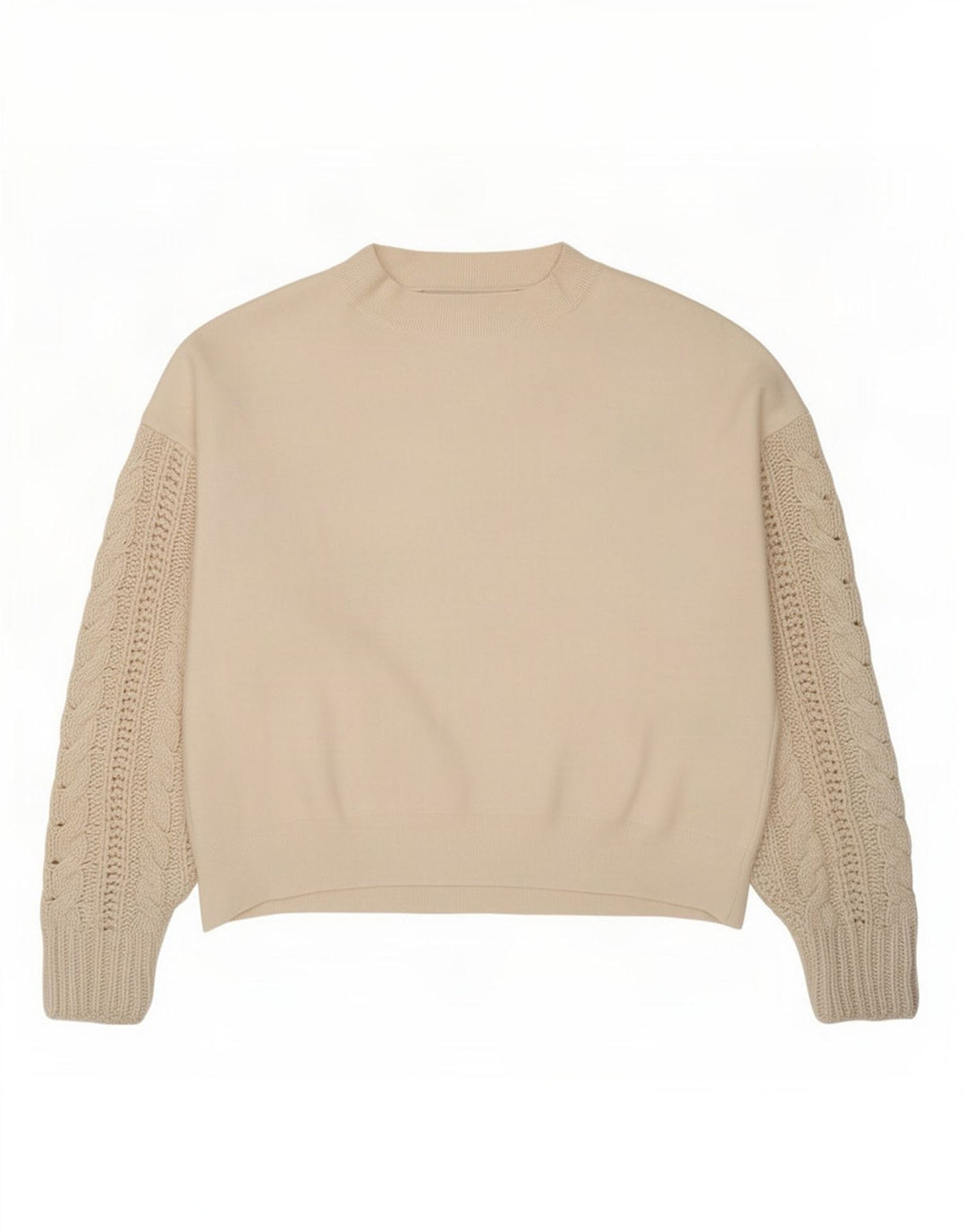 Zara Womens Oversized Crew Neck Jumper Sweater UK 10 Small White