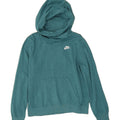 NIKE Womens Hoodie Jumper UK 14 Medium Green Cotton Vintage Nike and Second-Hand Nike from Messina Hembry 