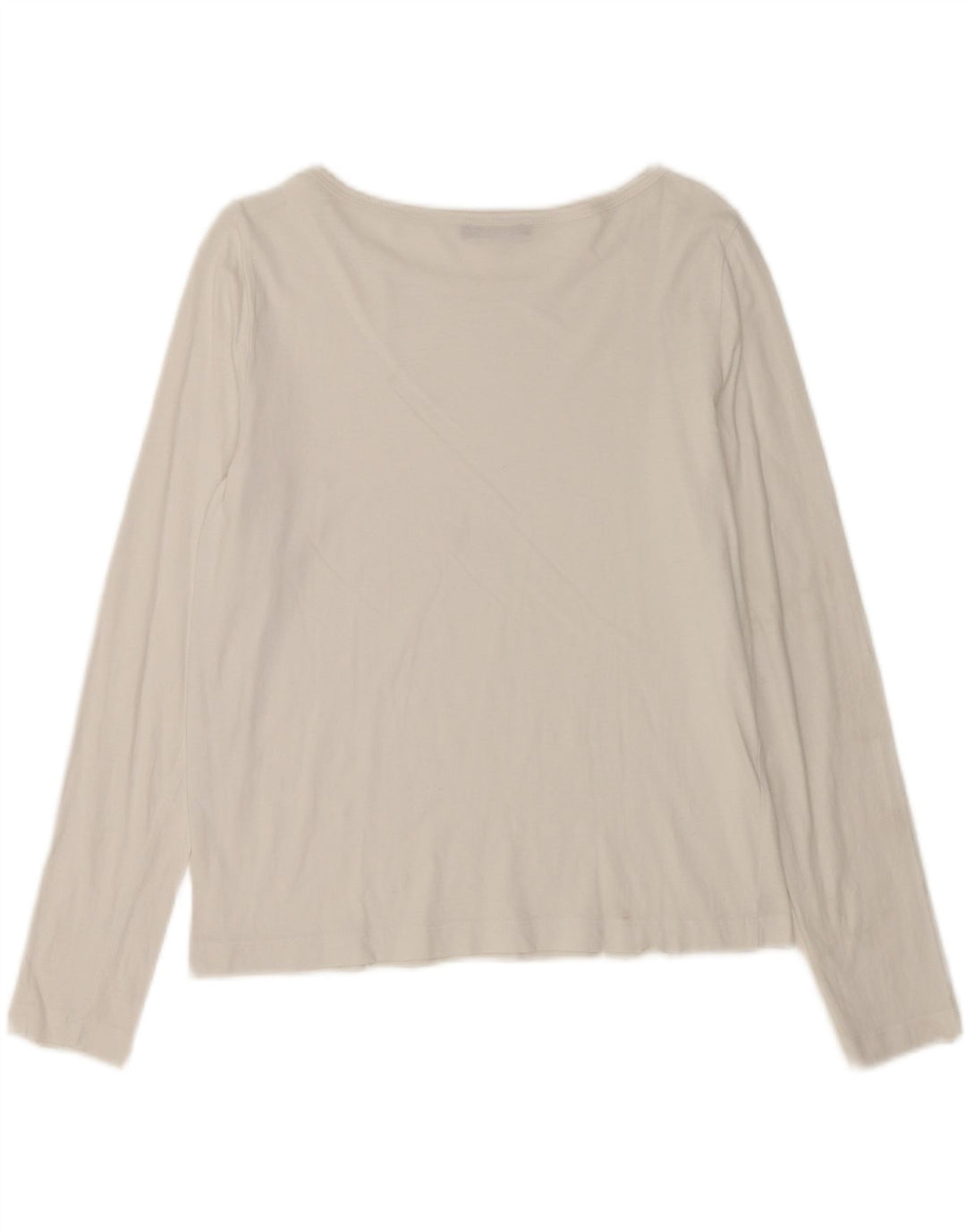Zara Womens Top Long Sleeve UK 14 Medium White