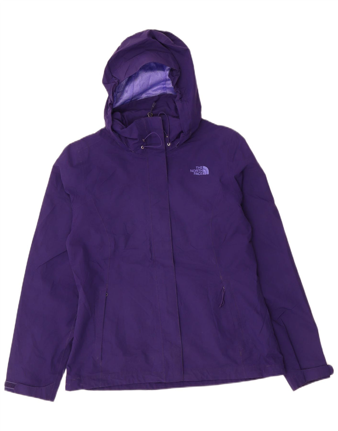 THE NORTH FACE Womens Hyvent Hooded Rain Jacket UK 14 Medium Purple Nylon