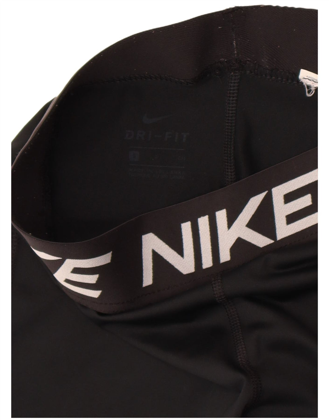 Nike Womens Dri Fit Graphic Leggings UK 8 Small Black