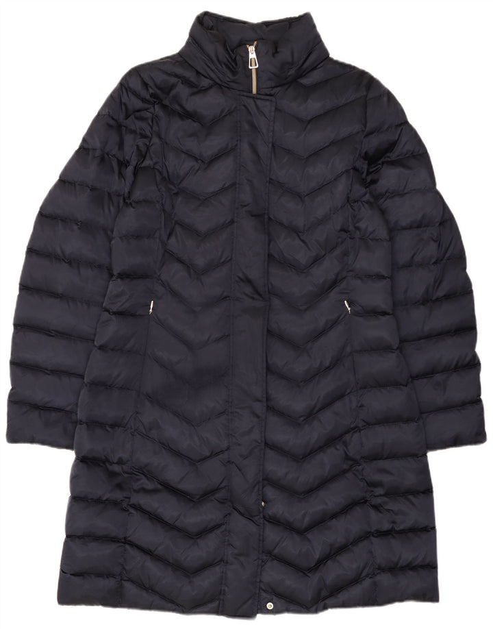 Geox Womens Respira Padded Coat UK 12 Medium Navy Blue