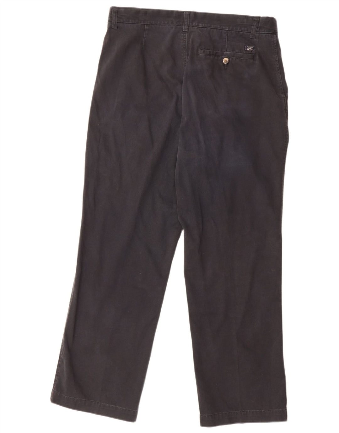 Marks & Spencer Mens Regular Chino Trousers W34 L29 Navy Blue Cotton