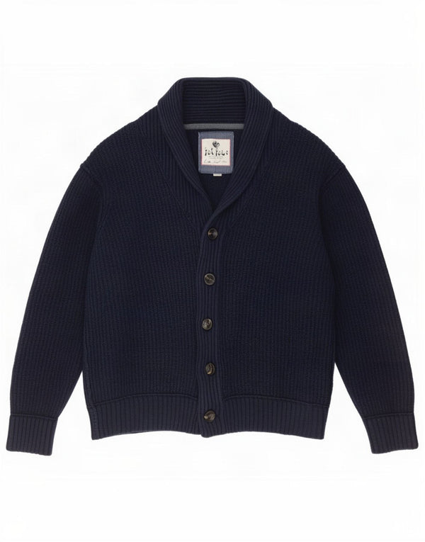 Fat Face Mens Cardigan Sweater 2XL Navy Blue Cotton