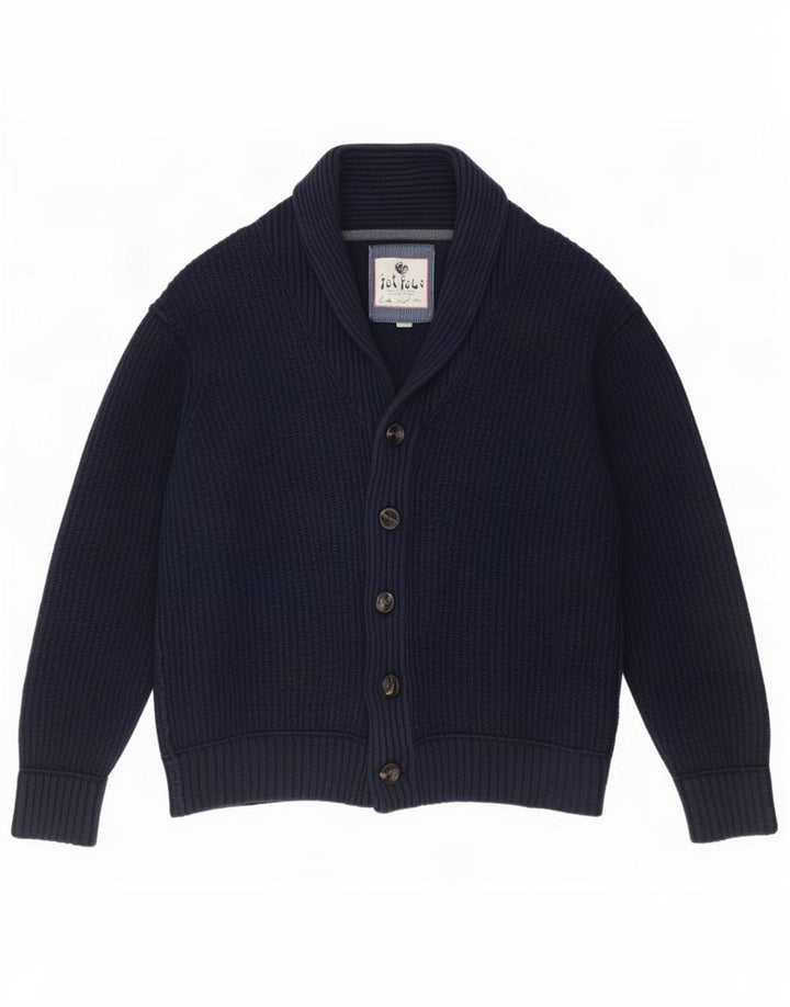 Fat Face Mens Cardigan Sweater 2XL Navy Blue Cotton