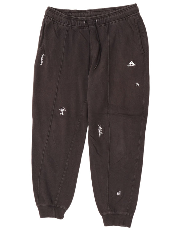 Adidas Womens Three Stripes Tracksuit Trousers Joggers UK 16/18 Large Black