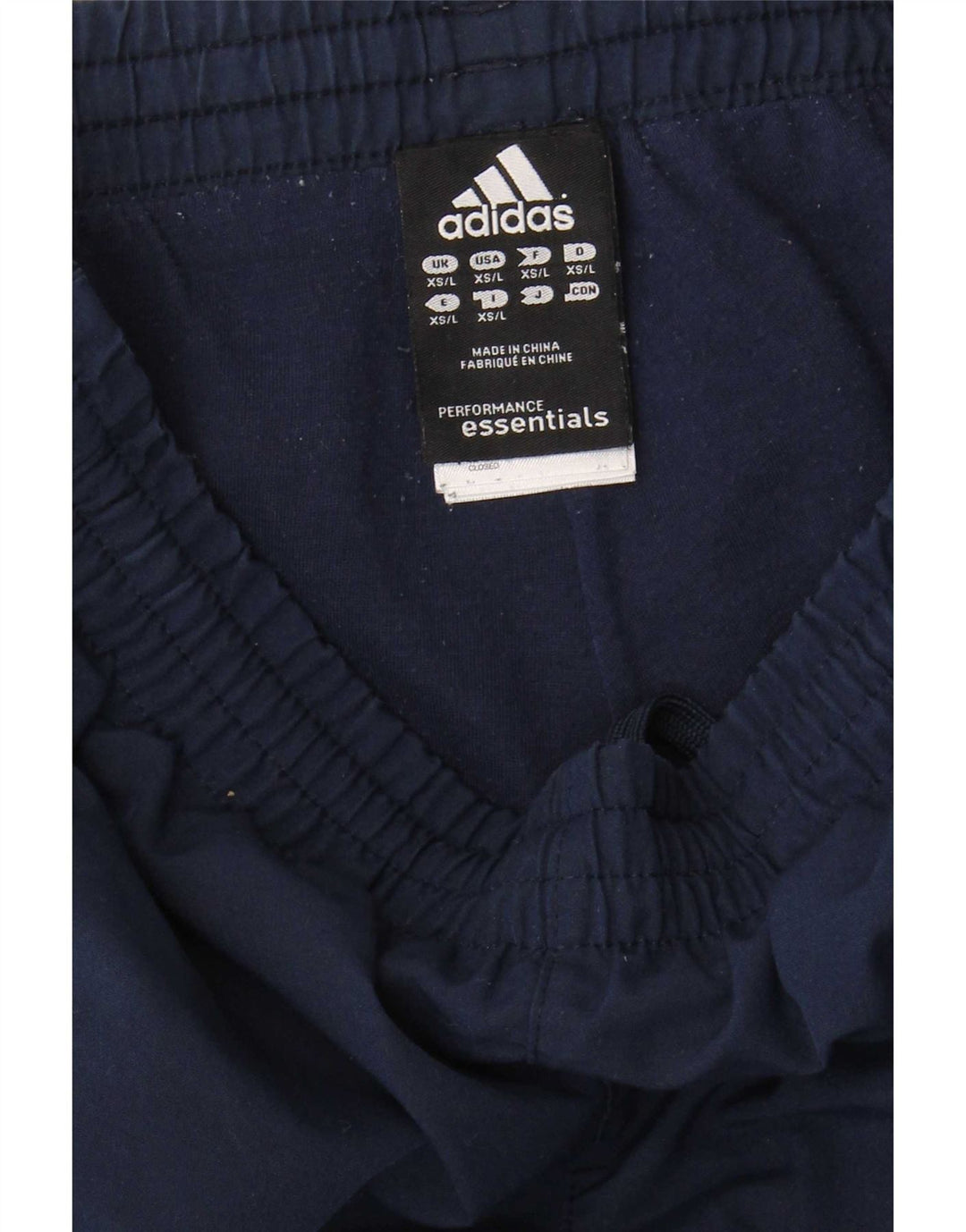 Adidas Mens Long Tracksuit Trousers Joggers XS Navy Blue Polyester