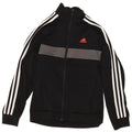 Adidas Boys Tracksuit Top Jacket 11-12 Years Black Colourblock