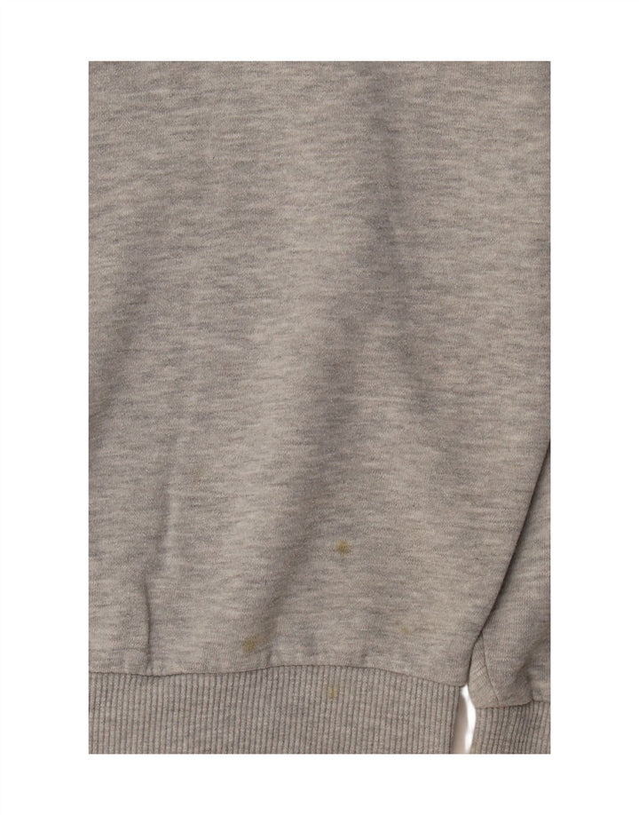 Topshop Womens Oversized Sweatshirt Jumper UK 10 Small  Grey Polyester