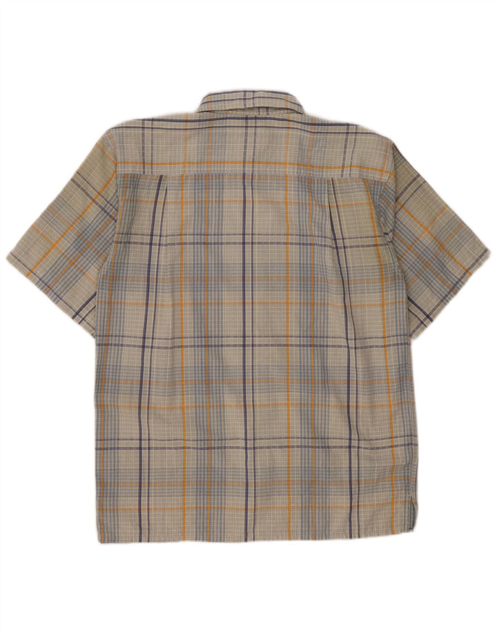 Patagonia Mens Short Sleeve Shirt Medium Grey Check