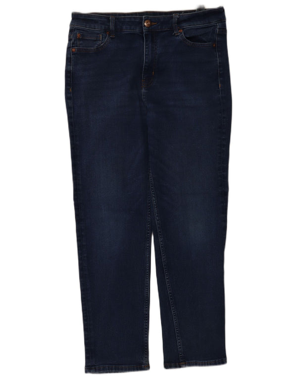 Marks & Spencer Womens Slim Jeans UK 16 Large W34 L27 Navy Blue Cotton