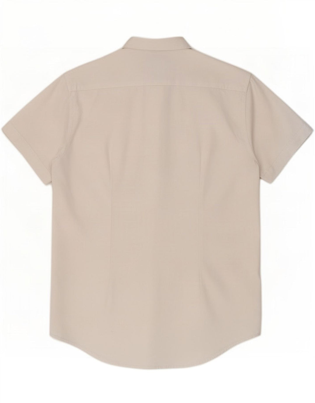 Zara Mens Short Sleeve Slim Fit Shirt Medium White