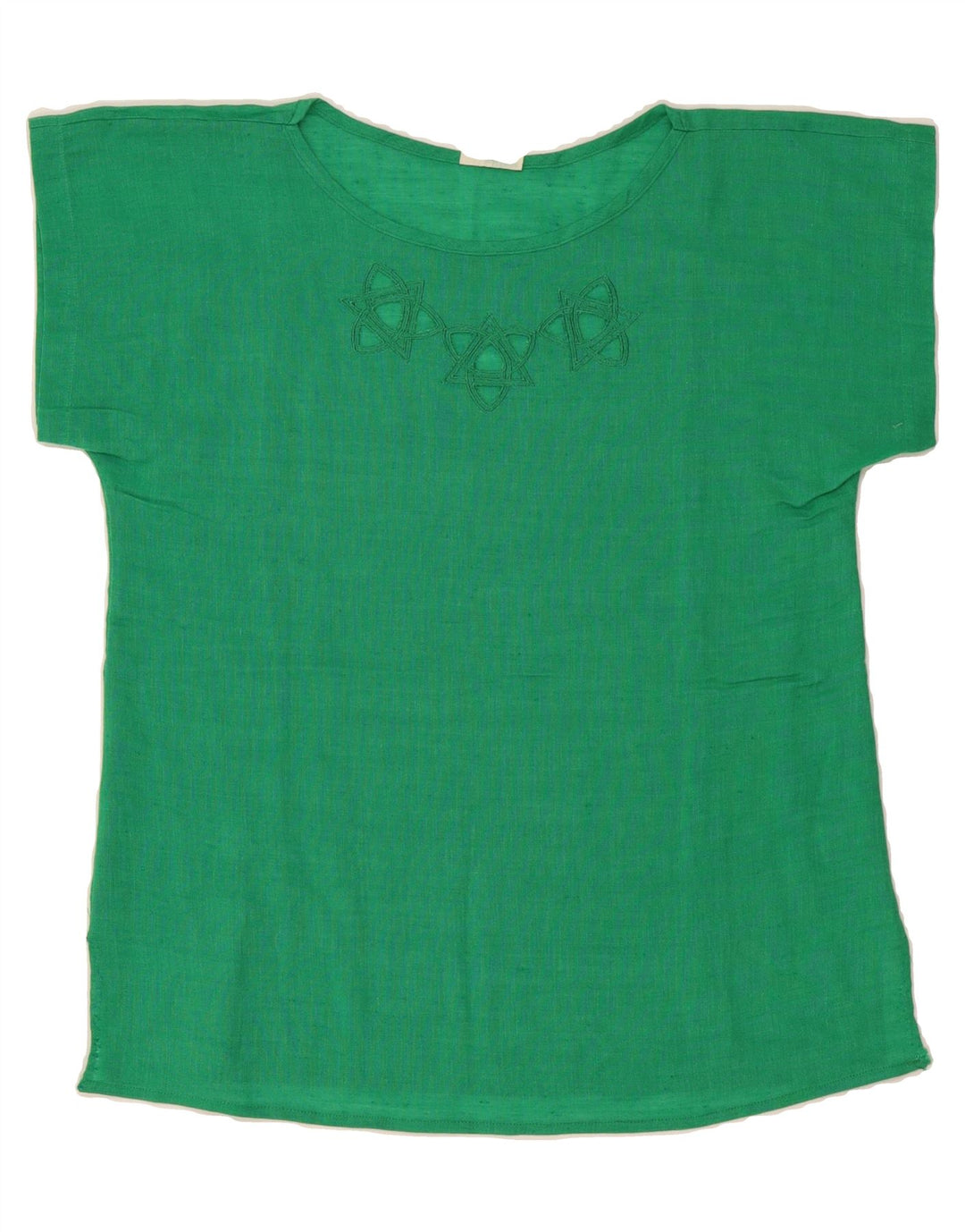 VINTAGE Womens Blouse Top IT 44 Medium Green Vintage Vintage and Second-Hand Vintage from Messina Hembry 