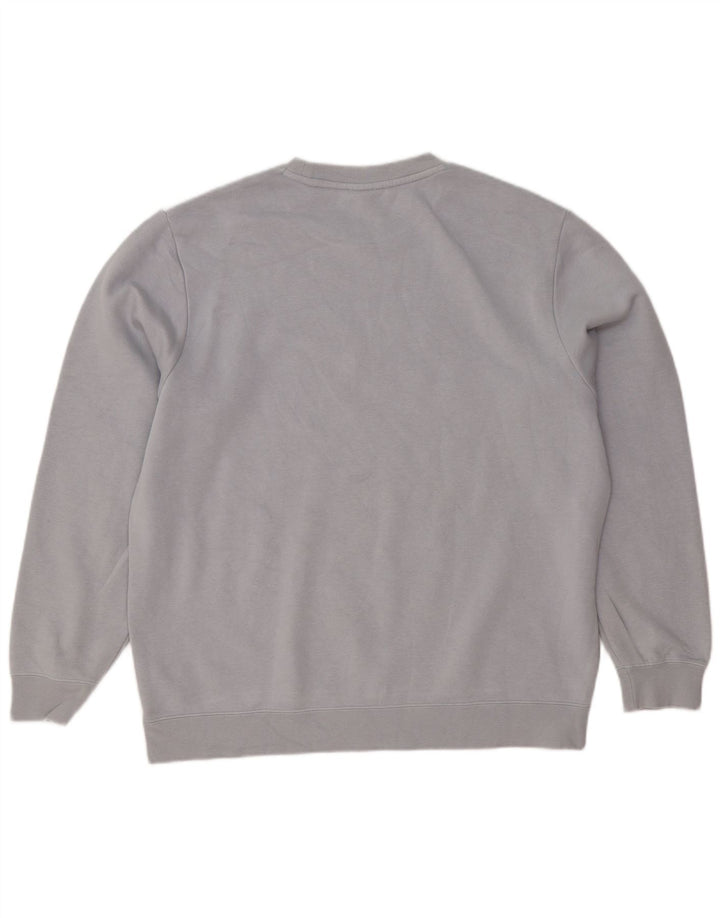 Nike Mens Graphic Sweatshirt Jumper Large Grey Colourblock Polyester