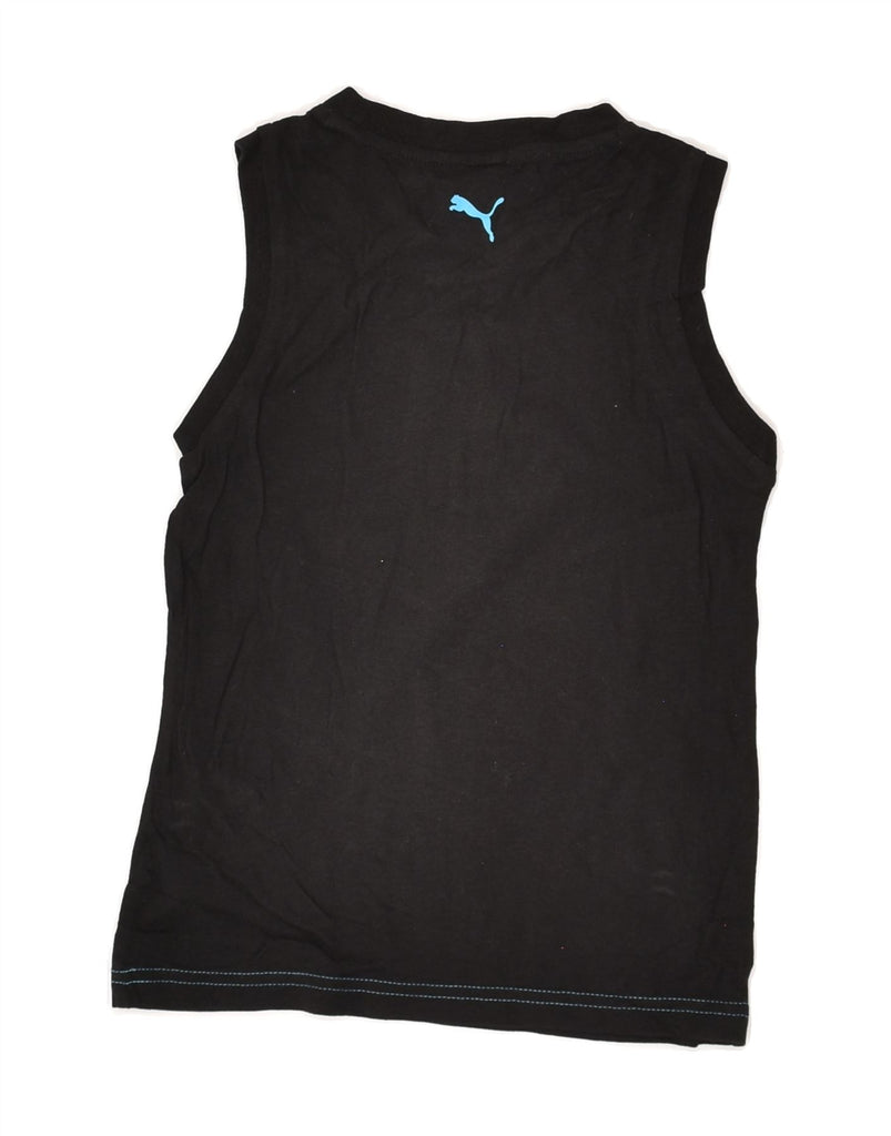 PUMA Boys Graphic Vest Top 5-6 Years Black | Vintage Puma | Thrift | Second-Hand Puma | Used Clothing | Messina Hembry 