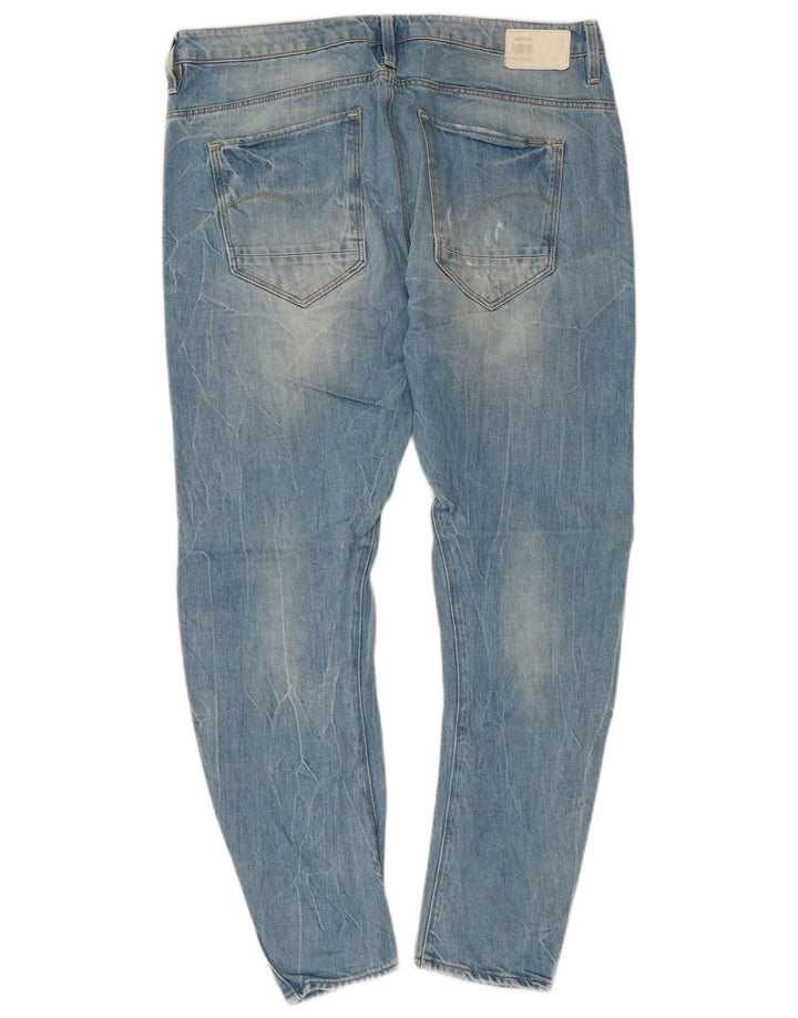 G-Star Womens Distressed Slim Jeans W28 L27 Blue Cotton