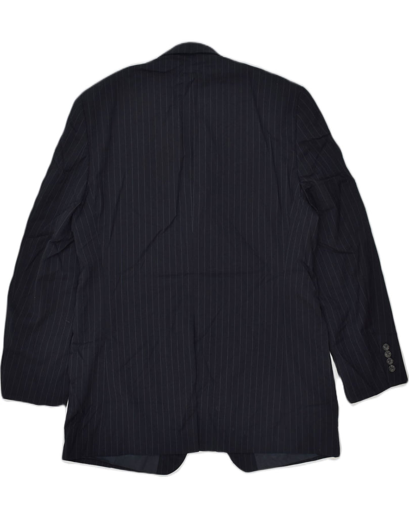 CHAPS Mens Slim 2 Button Blazer Jacket UK 42 XL Navy Blue Pinstripe | Vintage Chaps | Thrift | Second-Hand Chaps | Used Clothing | Messina Hembry 