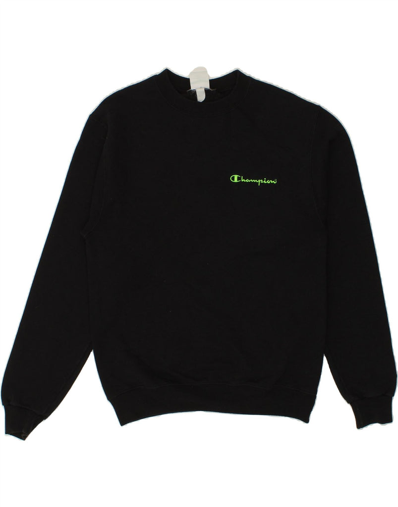 CHAMPION Mens Sweatshirt Jumper Small Black Vintage Champion and Second-Hand Champion from Messina Hembry 